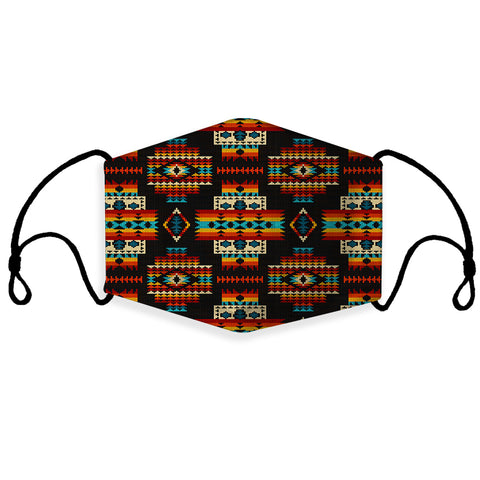 GB-NAT00402 Black Pattern Native 3D Mask (with 1 filter)