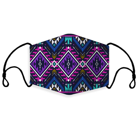 GB-NAT00380 Purple Tribe Pattern 3D Mask (with 1 filter)