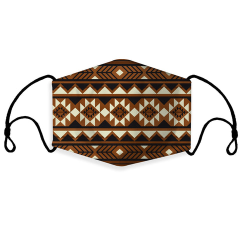 GB-NAT00508 Brown Pattern Native 3D Mask (with 1 filter)