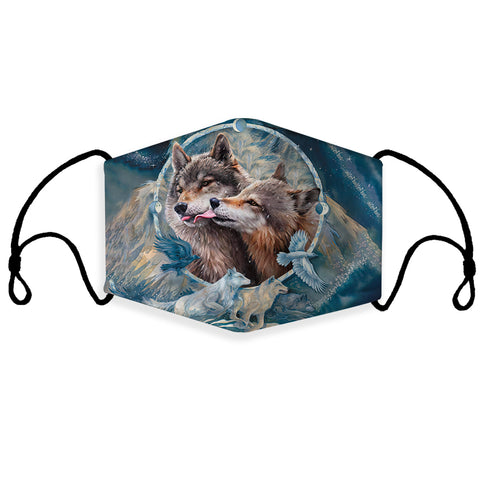 GB-NAT00543 Wolf Dream Catcher 3D Mask (with 1 filter)