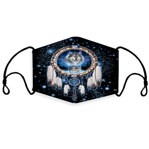 GB-NAT00010 Galaxy Dream Catcher Wolf 3D Mask (with 1 filter)