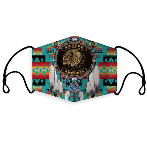 GB-NAT00342 Chief Native Dream Catcher 3D Mask (with 1 filter)