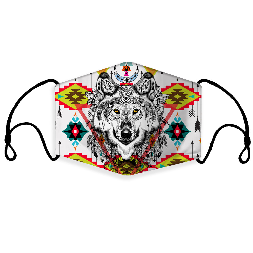 GB-NAT00347 Wolf Arrow Pattern 3D Mask (with 1 filter)