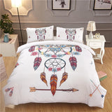 India Bohemia feather Dreamcatcher Native American Bedding Set no link - Powwow Store