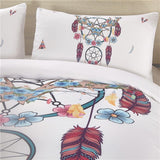 India Bohemia feather Dreamcatcher Native American Bedding Set no link - Powwow Store