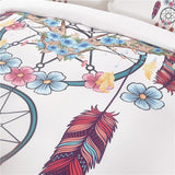 India Bohemia feather Dreamcatcher Native American Bedding Set no link - Powwow Store