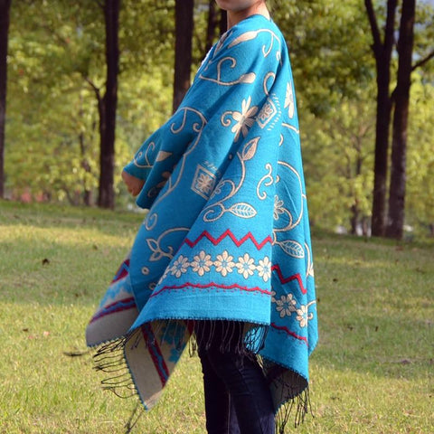 Ethnic Spring Long Native American Scarves - Powwow Store