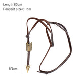 Powwow Store fashion trend men vintage leather wild arrow punk necklaces alloy pendants personality body choker chain jewelry gift choker necklaces