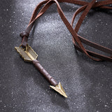 Vintage Leather Arrow Necklaces