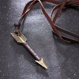 Powwow Store fashion trend men vintage leather wild arrow punk necklaces alloy pendants personality body choker chain jewelry gift choker necklaces