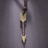 Vintage Leather Arrow Necklaces