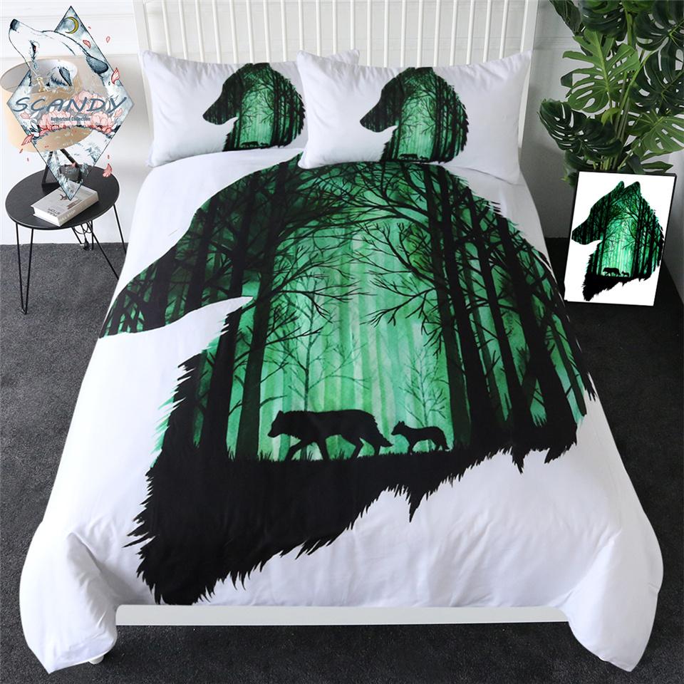 First Hunt Of Little Wolf Native American Bedding Set no link