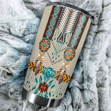 Powwow Store gb nat00069 turquoise blue pattern breastplate 20oz tumbler