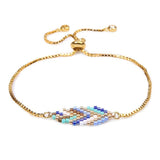 Bohemian Rose Gold Color Seed Beads Native American Bracelets - ProudThunderbird