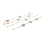 Blue Geometric Seed Beads Native American Necklace - ProudThunderbird
