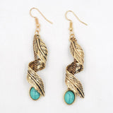 BohoFeather Earrings Indian Native American Jewelry - ProudThunderbird