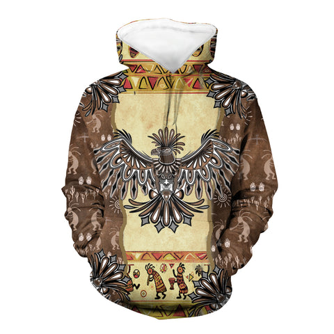 Powwow StoreHD00040  Native American Pride  3D Hoodie