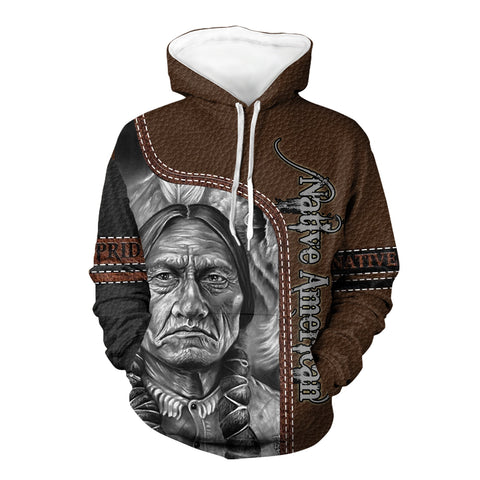 Powwow StoreHD00044  Native American Pride  3D Hoodie