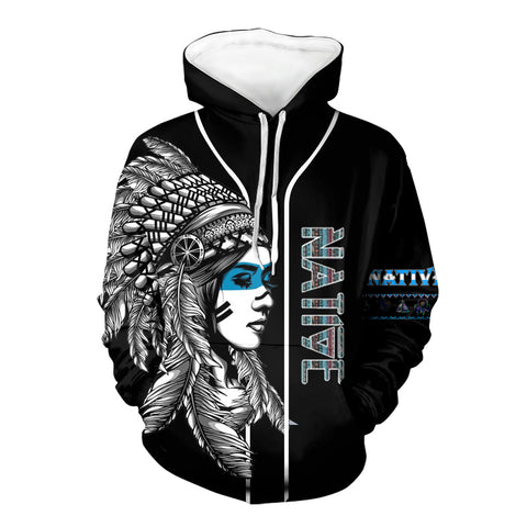 Powwow StoreHD00043  Native American Pride  3D Hoodie