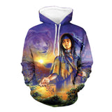 Powwow StoreHD00047  Native American Pride  3D Hoodie