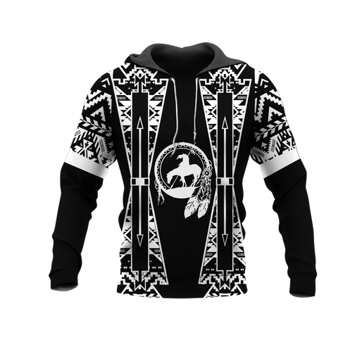 Powwow StoreHD000449 Pattern Native Pride 3D Hoodie