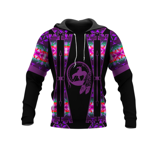 Powwow StoreHD000450 Pattern Native Pride 3D Hoodie