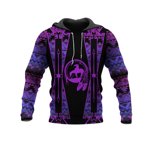 Powwow StoreHD000452 Pattern Native Pride 3D Hoodie