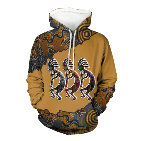 Powwow StoreHD00087 Native American Pride  3D Hoodie