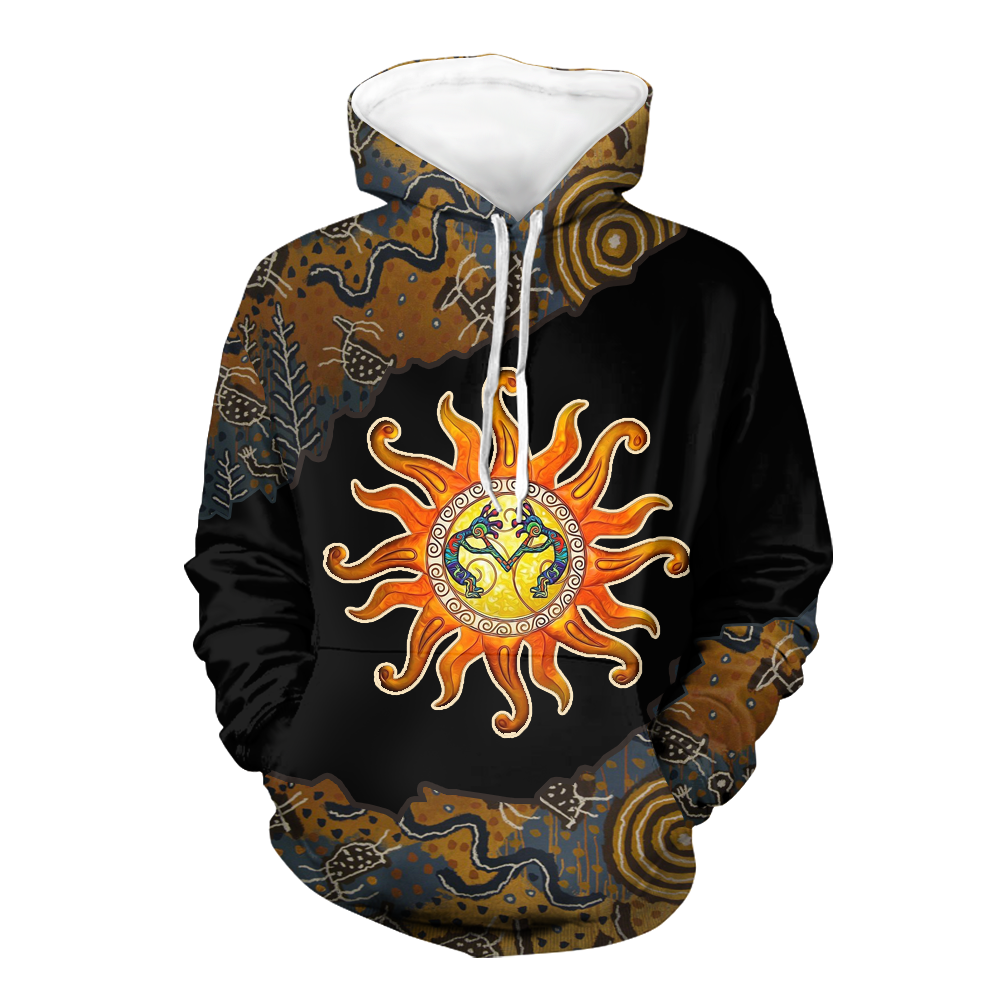 Powwow StoreHD00088 Native American Pride  3D Hoodie