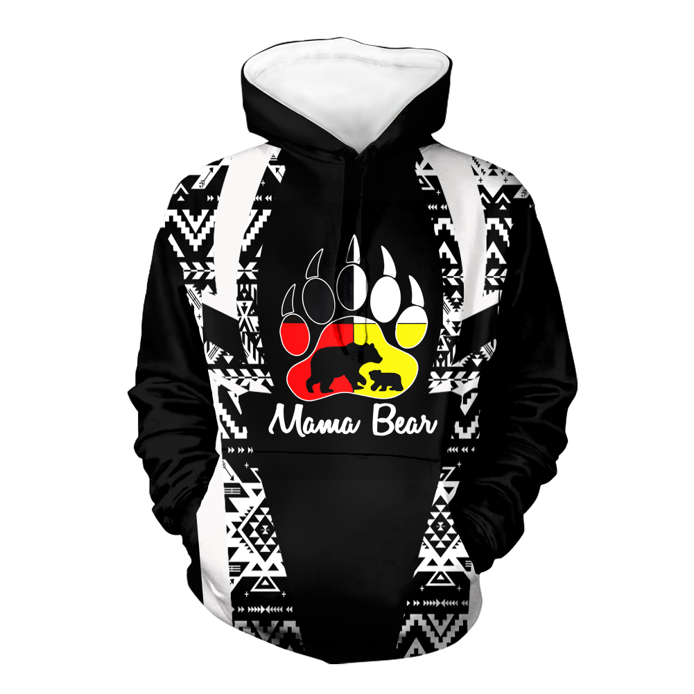 Powwow StoreHD000455 Pattern Native Pride 3D Hoodie