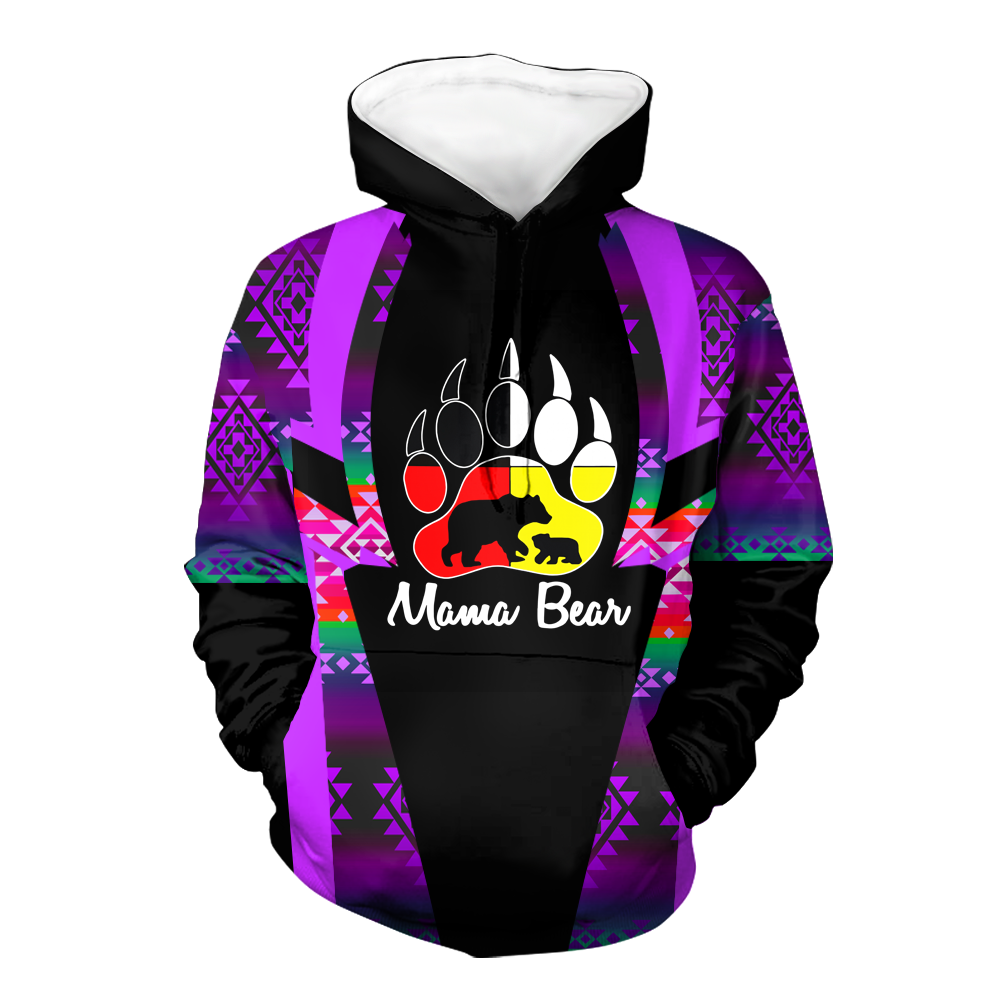 Powwow StoreHD000456 Pattern Native Pride 3D Hoodie