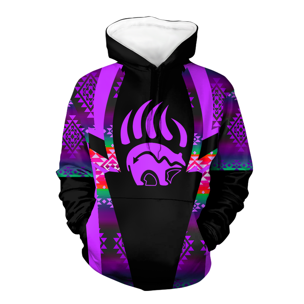 Powwow StoreHD000457 Pattern Native Pride 3D Hoodie