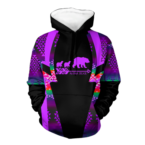 Powwow StoreHD000458 Pattern Native Pride 3D Hoodie