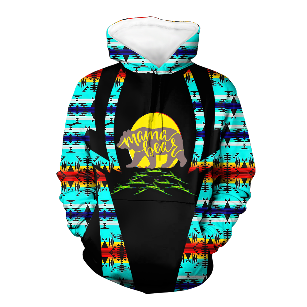 Powwow StoreHD000473 Pattern Native Pride 3D Hoodie