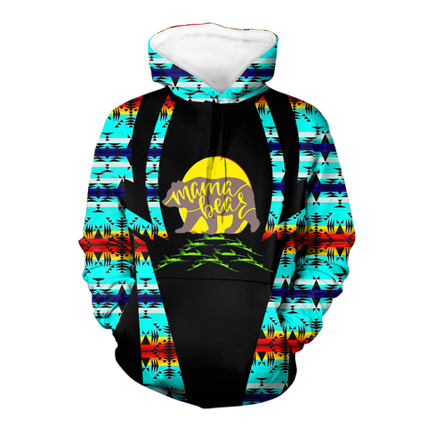 Powwow StoreHD000473 Pattern Native Pride 3D Hoodie