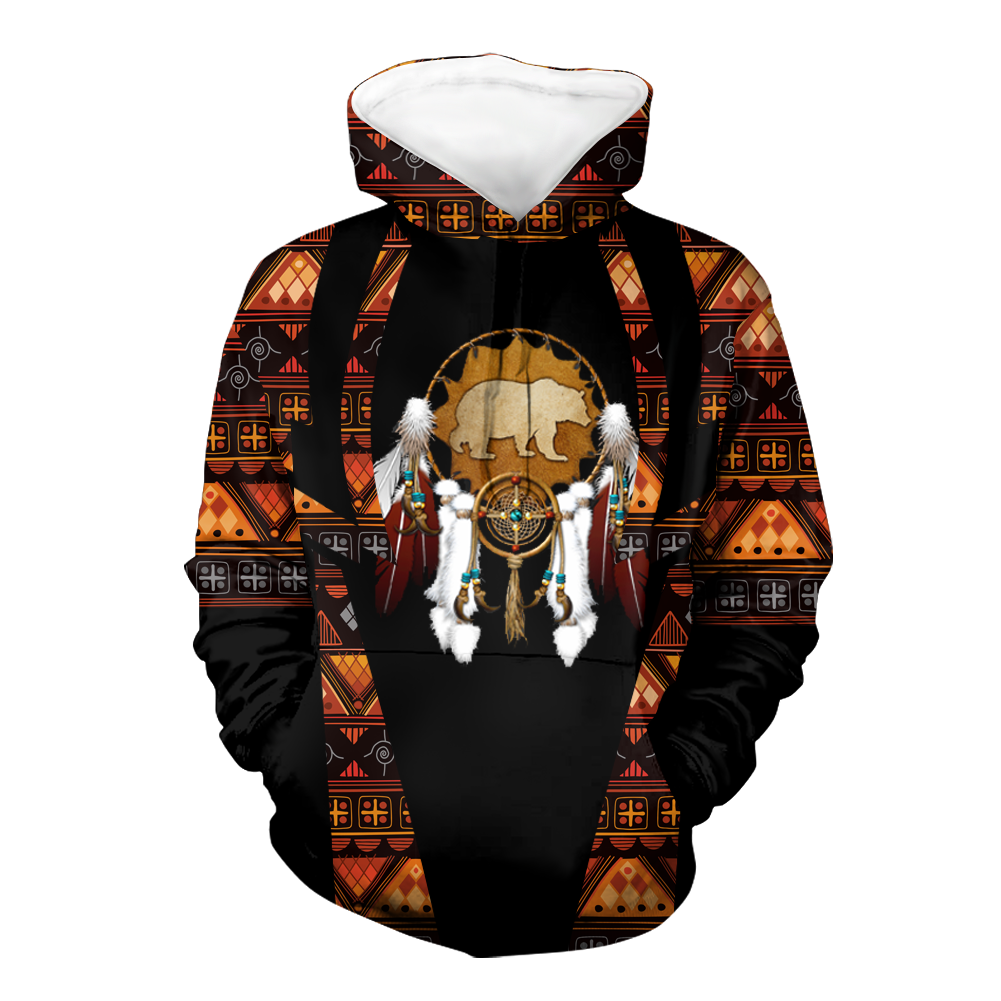 Powwow StoreHD000469 Pattern Native Pride 3D Hoodie