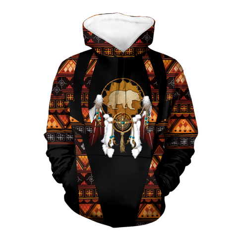 Powwow StoreHD000469 Pattern Native Pride 3D Hoodie