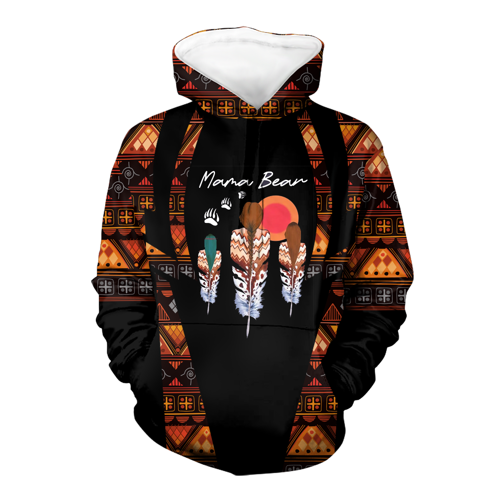 Powwow StoreHD000468 Pattern Native Pride 3D Hoodie