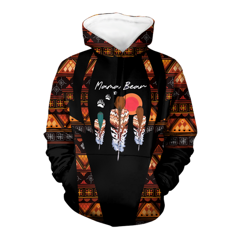 Powwow StoreHD000468 Pattern Native Pride 3D Hoodie