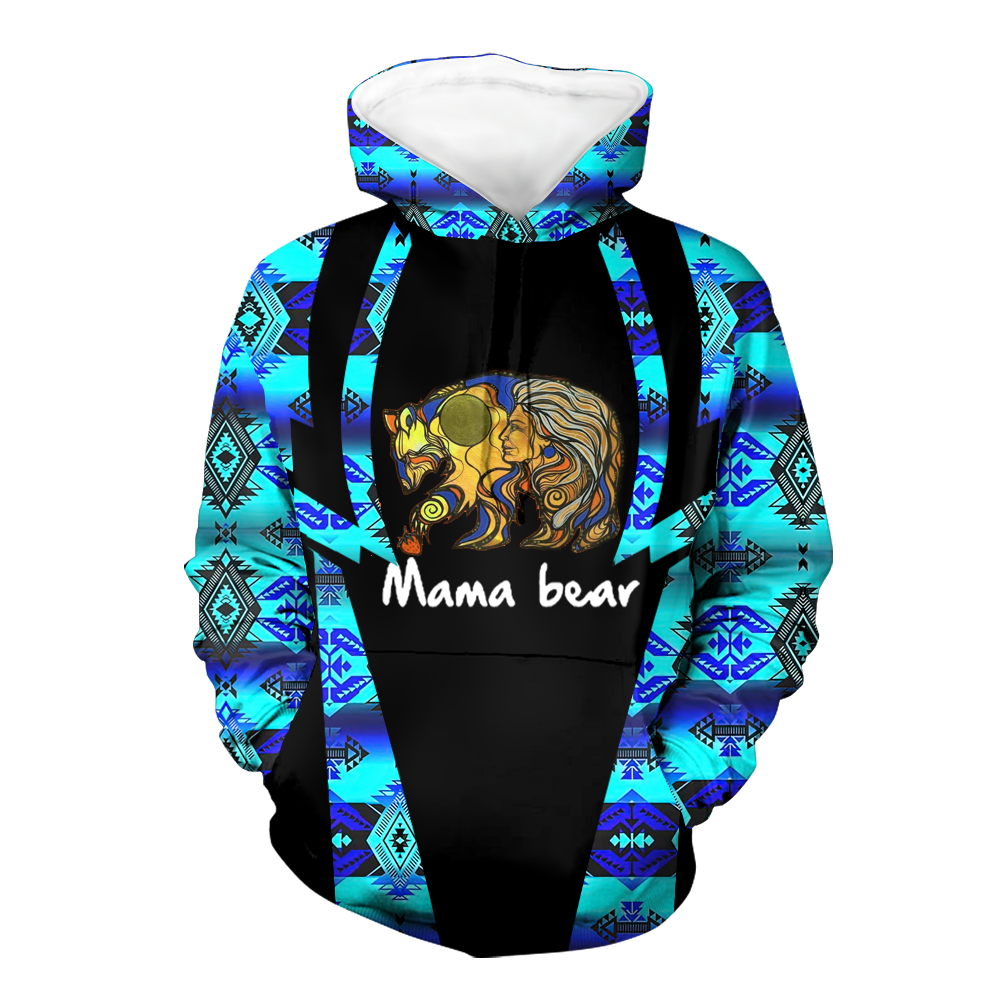 Powwow StoreHD000465 Pattern Native Pride 3D Hoodie