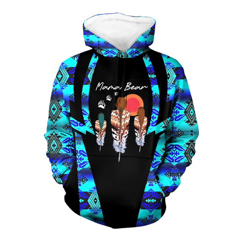 Powwow StoreHD000464 Pattern Native Pride 3D Hoodie