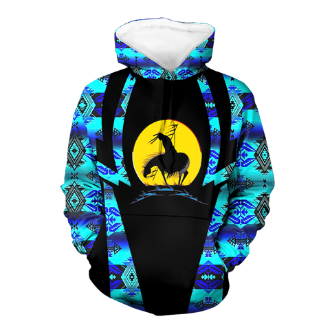 Powwow StoreHD000463 Pattern Native Pride 3D Hoodie