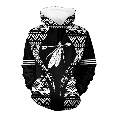 Powwow StoreHD000476 Pattern Native Pride 3D Hoodie