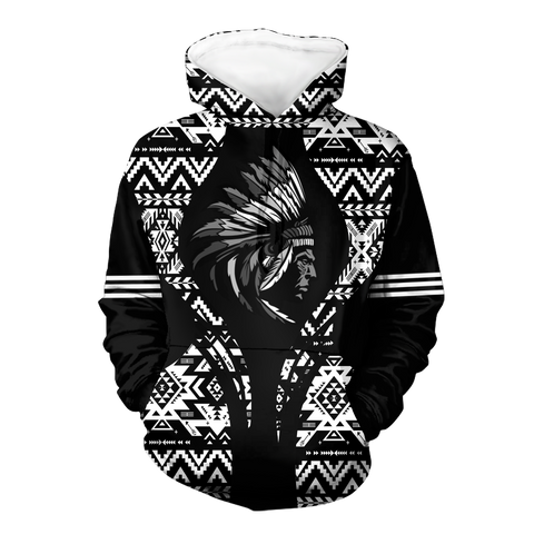 Powwow StoreHD000477 Pattern Native Pride 3D Hoodie