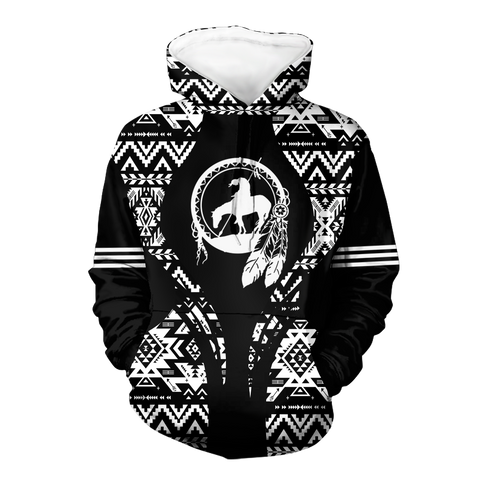 Powwow StoreHD000478 Pattern Native Pride 3D Hoodie