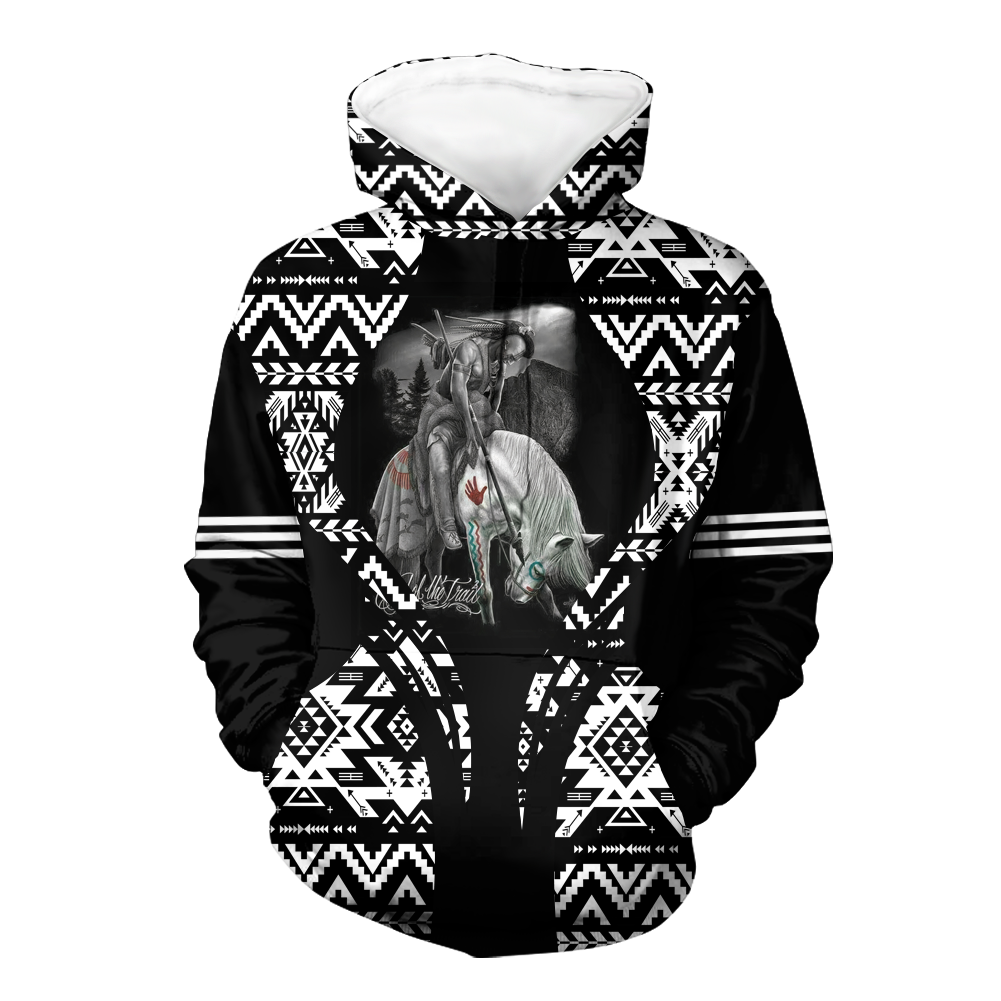 Powwow StoreHD000480 Pattern Native Pride 3D Hoodie