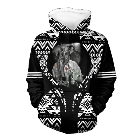 Powwow StoreHD000480 Pattern Native Pride 3D Hoodie