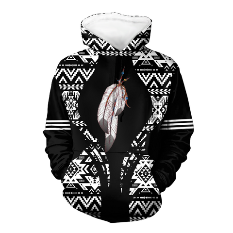 Powwow StoreHD000481 Pattern Native Pride 3D Hoodie