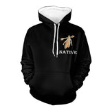 Powwow StoreHD00038 Pattern Native American Pride  3D Hoodie