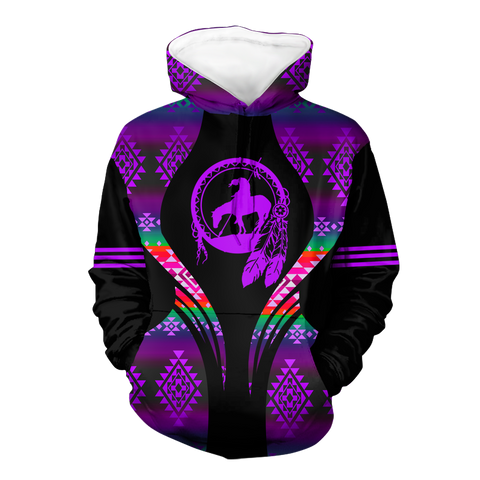 Powwow StoreHD000485 Pattern Native Pride 3D Hoodie